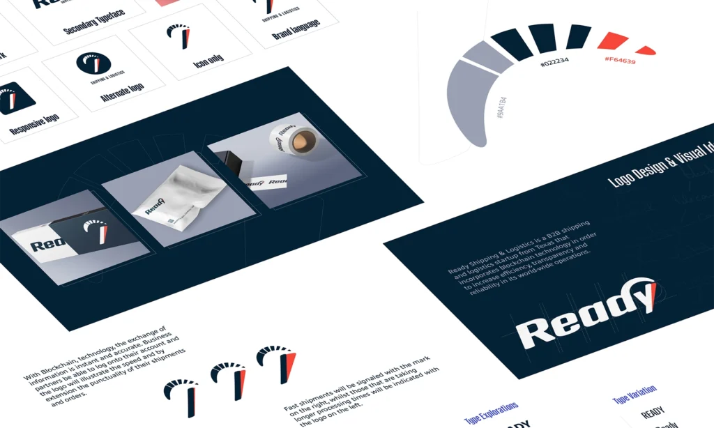 Ready Shipping & Logistics branding.