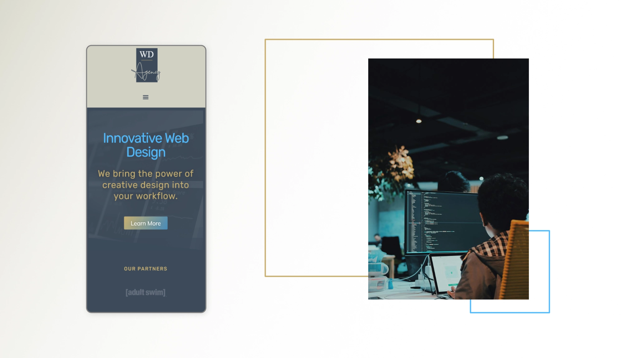 WD Agency mobile home-screen