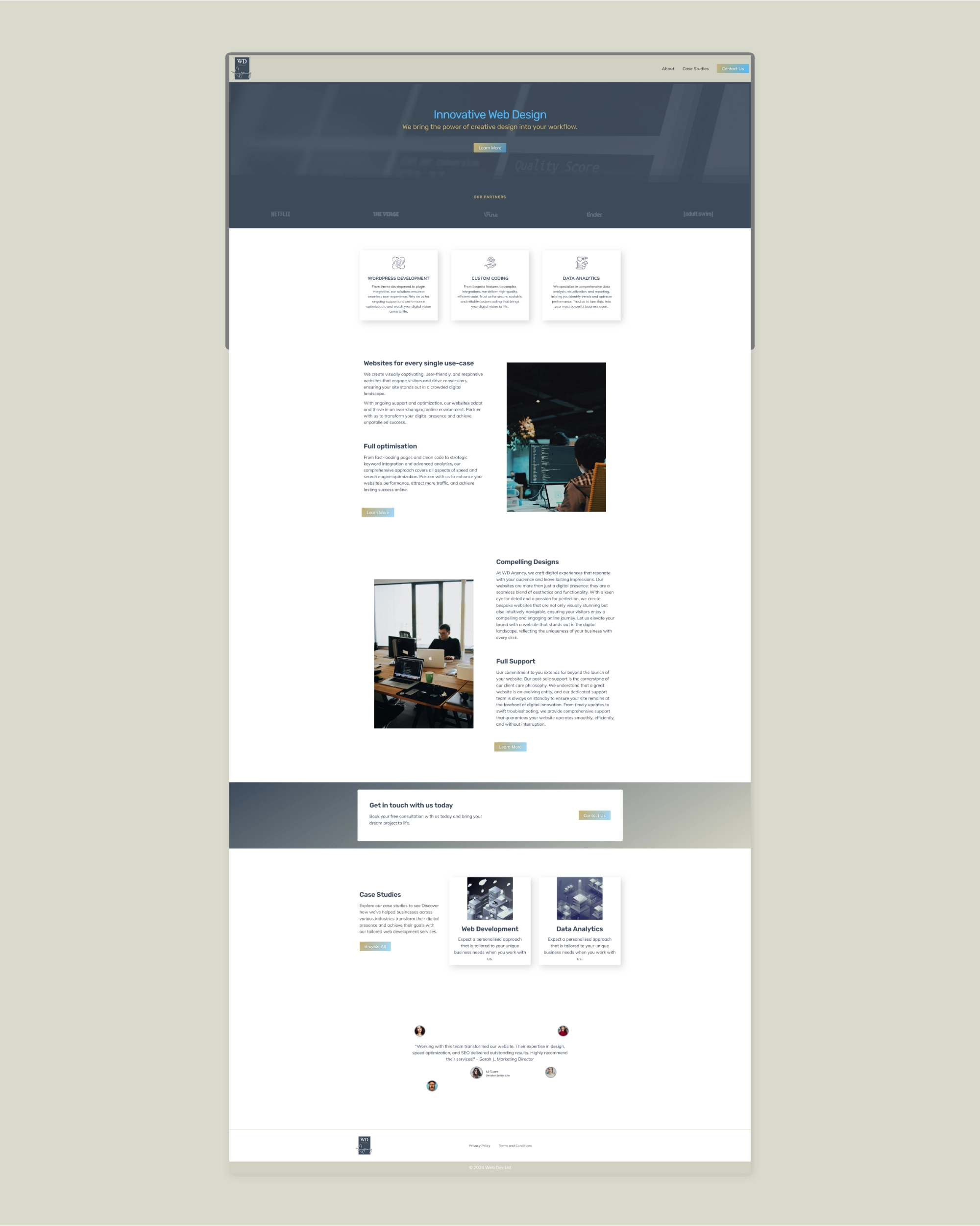 WD Agency home-screen